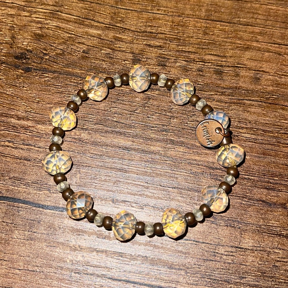 SOLD. Stretchy Crystal Aurora Borealis Bracelet